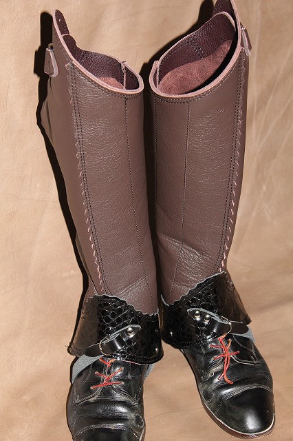 革製品 レッグチャップス ブーツカット 乗馬 競馬 馬 | 【Bull'z-F